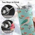 Bird 20oz Tall Skinny Tumbler with Lid and Straw