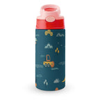 Construction Vehicles - Little Kids Water Bottle pink 350ml Little Kids Water Bottle Printed Offshore
