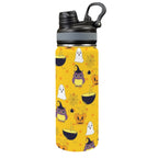 Halloween - Insulated Water Bottle with Dual-Use Lid (18oz) One Size Insulated Water Bottle with Dual-Use Lid (18oz) Halloween Printed Offshore