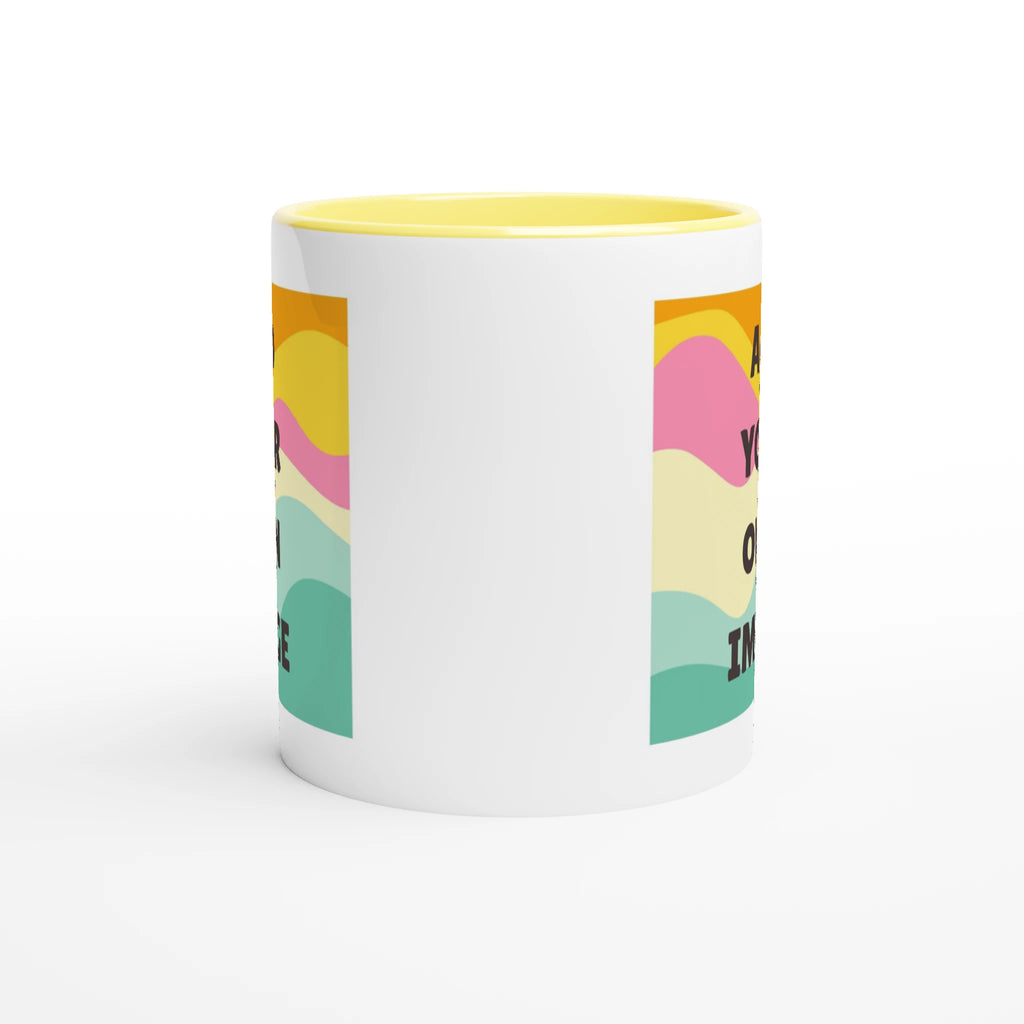 Personalised - Add Your Own Image - White 11oz Ceramic Mug with Colour Inside Personalised 11oz Mug Customise Globally Fulfilled Personalise