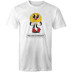 Feeling Confident - Mens T-Shirt White Mens T-shirt Printed In Australia