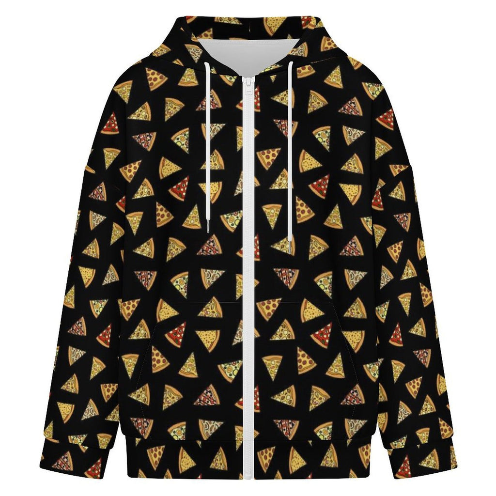 Pizza Slices Women's Full-Zip Hoodie