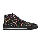 Quavers, Music Notes - Men's High Top Canvas Shoes