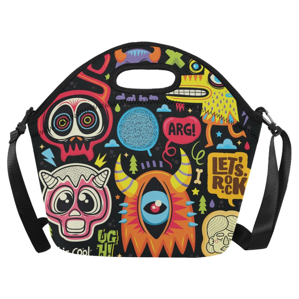 Monster Kids - Neoprene Lunch Bag One Size Neoprene Lunch Bag Printed Offshore