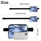 Blue Camouflage - Belt Bag