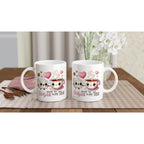 You're The Sugar To My Tea, Valentine - White 11oz Ceramic Mug White 11oz Mug Food Globally Fulfilled Love