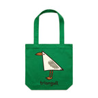 Triangull Geometry Seagull Canvas Tote Bag