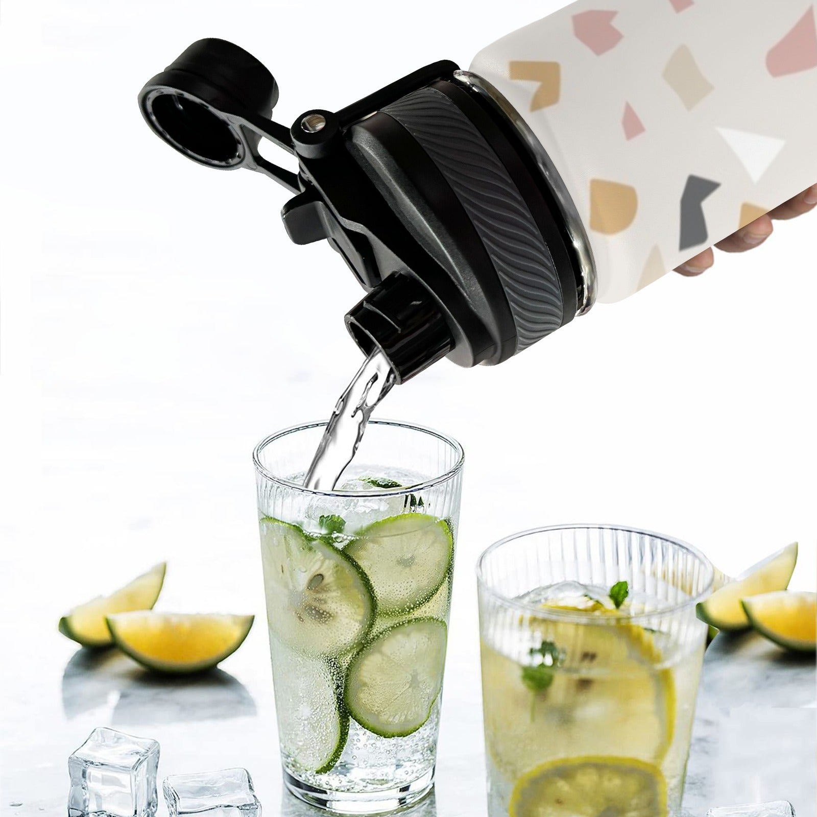 Terrazzo - Insulated Water Bottle with Dual-Use Lid (18oz) Insulated Water Bottle with Dual-Use Lid (18oz) Printed Offshore