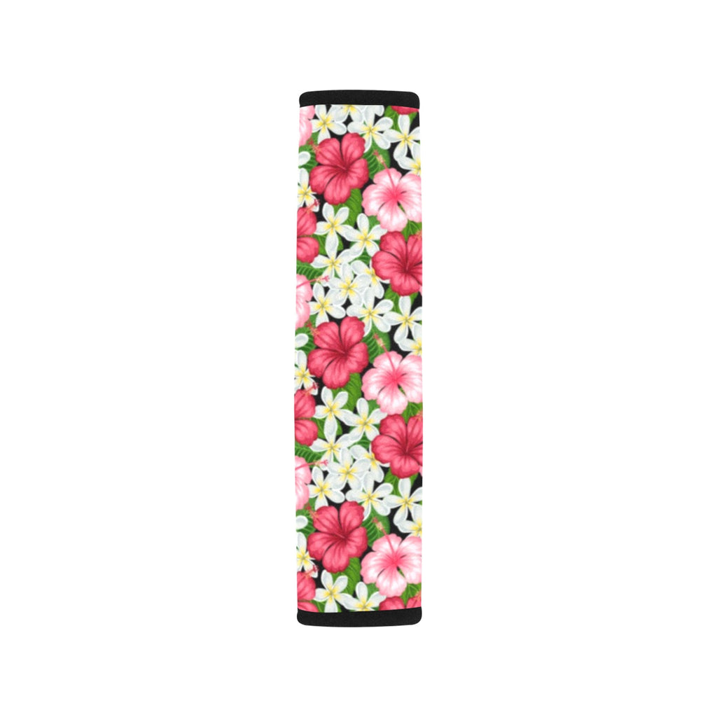 Hibiscus Car Seat Belt Cover 7''x10'' (Pack of 2) Car Seat Belt Cover 7x10 (Pack of 2) Plants Printed Offshore