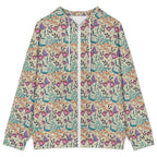 Butterfly Floral Women's Full-Zip Hoodie