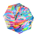Brushstrokes - Semi-Automatic Foldable Umbrella (Model U12) One Size Semi-Automatic Foldable Umbrella (U12)