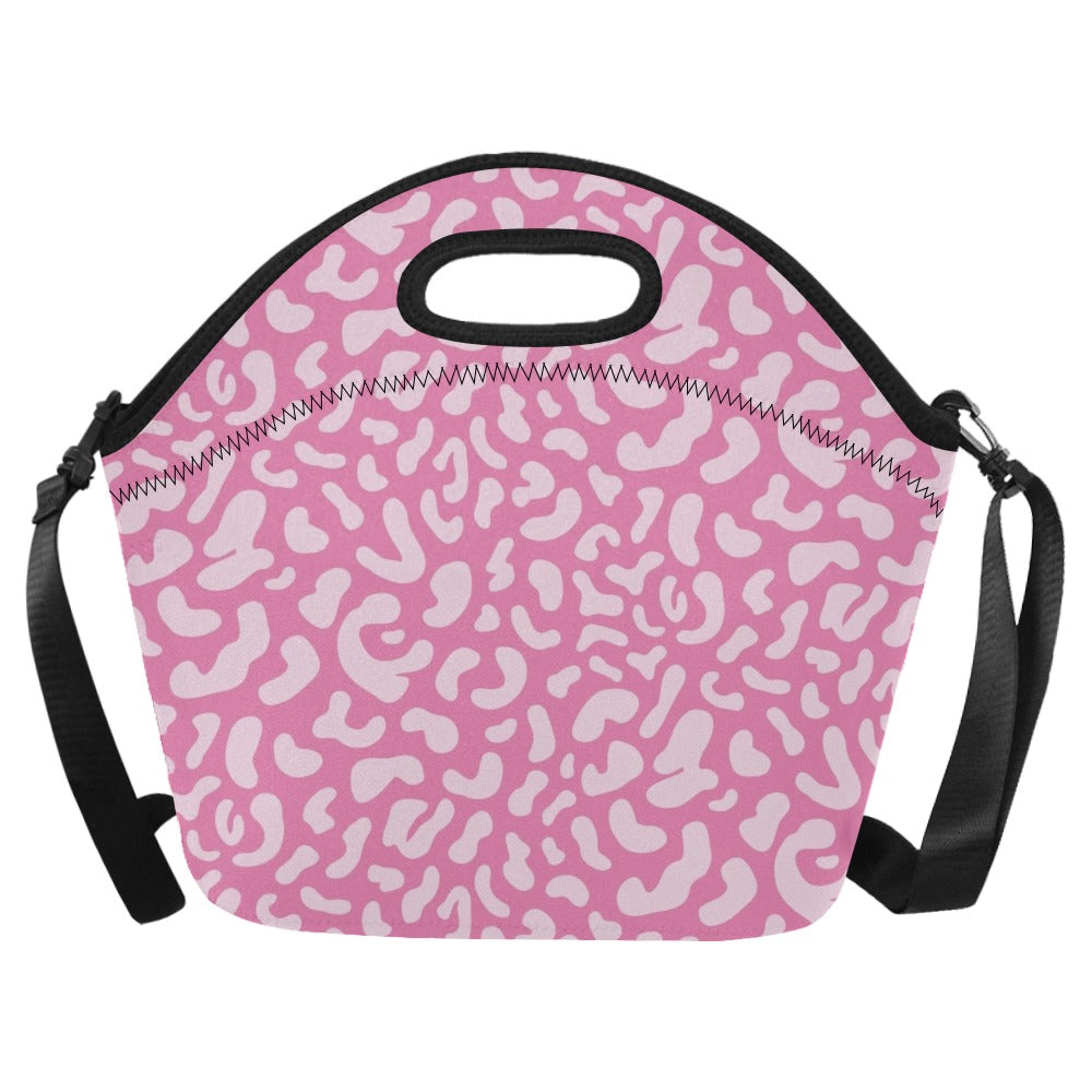 Pink Leopard - Neoprene Lunch Bag One Size Neoprene Lunch Bag Printed Offshore