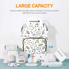 Music Time - Multi-Function Backpack, Nappy / Diaper Bag