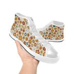70's Style Floral Men's High Top Canvas Shoes Men's Classic High Top Canvas Shoes Printed Offshore Retro