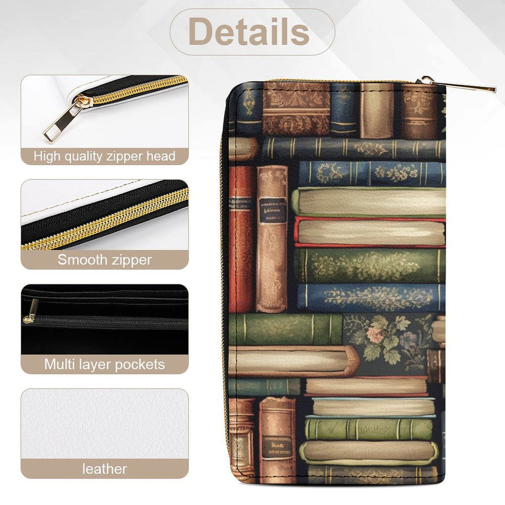 Vintage Books -  PU Leather Wallet