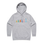 Chess - Womens Hoodie Grey Marle Womens Hoodie Chess Games Printed In Australia