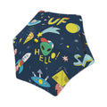 Hello Alien Kids Safe Round Corner Umbrella One Size Kids Safe Round Corner Umbrella Printed Offshore Sci Fi