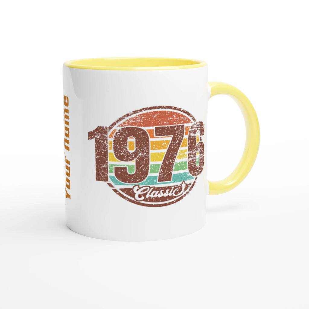 Personalised 1976 Classic 11oz Ceramic Mug Personalised 11oz Mug Globally Fulfilled