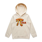 Pi Pizza - Kids Hoodie Ecru Kids Hoodie Printed In Australia