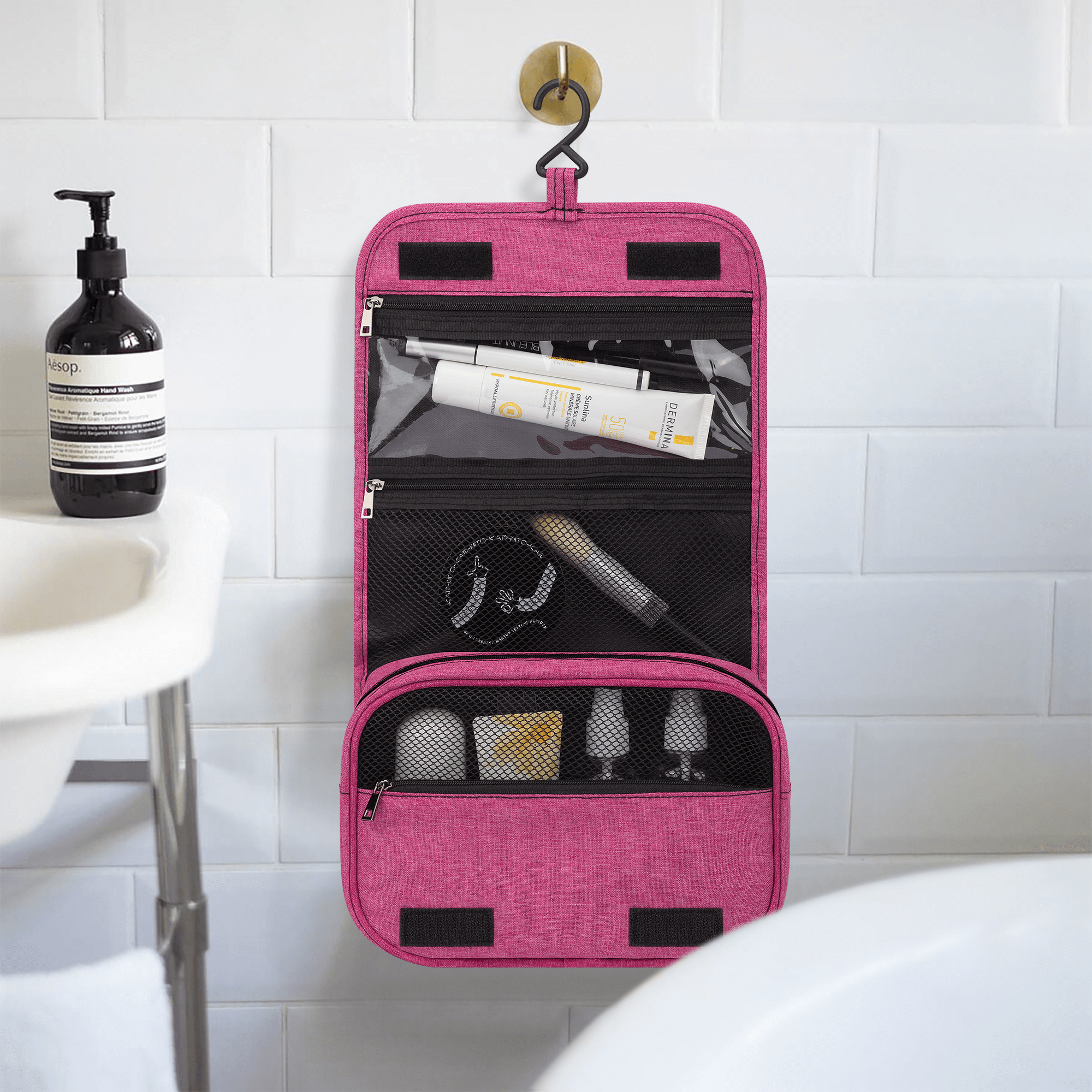 Personalised - Graphic 80s - Toiletry Cosmetic Travel Bag Personalised Cosmetic / Toiletry Bag Printed Offshore Retro