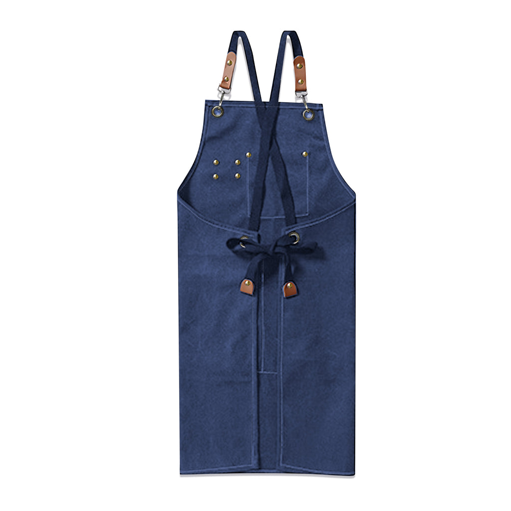The Coffees Crossing The Road Unisex Canvas Cross Back Chef Apron with Large Pockets Canvas Apron Coffee Music Printed Offshore