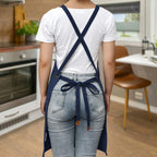 Husband, Dad, Barista, Legend Unisex Canvas Cross Back Chef Apron with Large Pockets Canvas Apron Coffee Dad Printed Offshore