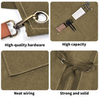 Gen X Metal Slide Strong Unisex Canvas Cross Back Chef Apron with Large Pockets Canvas Apron Printed Offshore