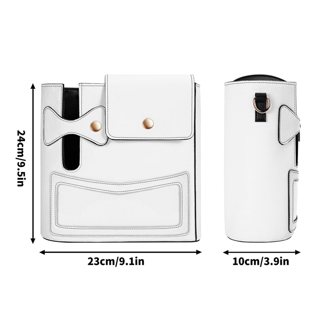 Abstract Cute Flowers Crossbody Water Bottle Storage Bag Water Bottle Storage Handbag Plants Printed Offshore