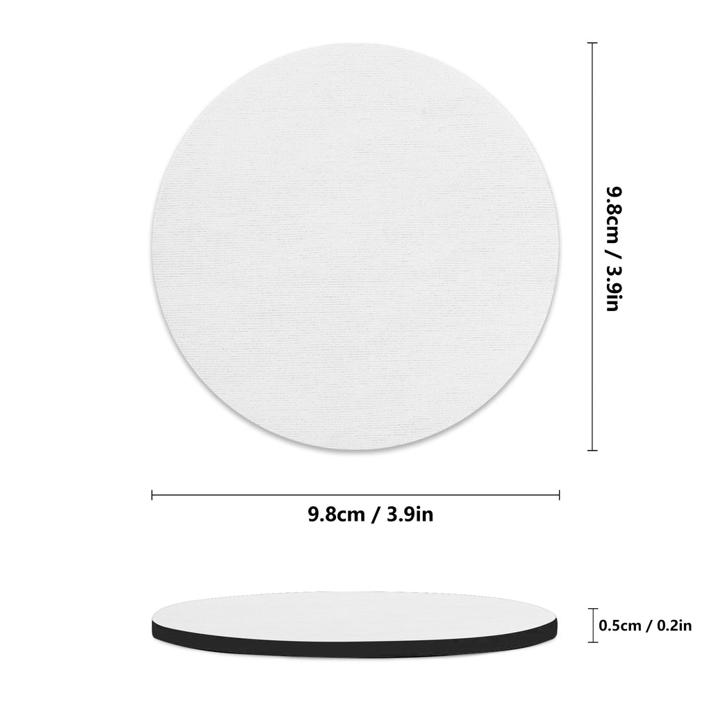 Christmas Mix 1 Round Rubber Drink Coasters Set of 4 Round Rubber Coaster Set Christmas Printed Offshore