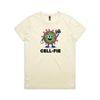 Cell-fie Cell Selfie Women's AS Colour Women's T-shirt Butter Womens T-shirt Printed In Australia Science