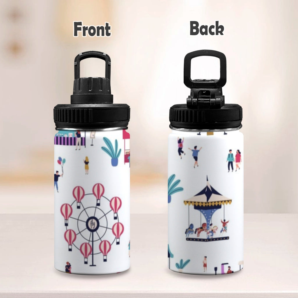 Carnival - Kids Water Bottle with Chug Lid (12 oz) Kids Water Bottle with Chug Lid Printed Offshore