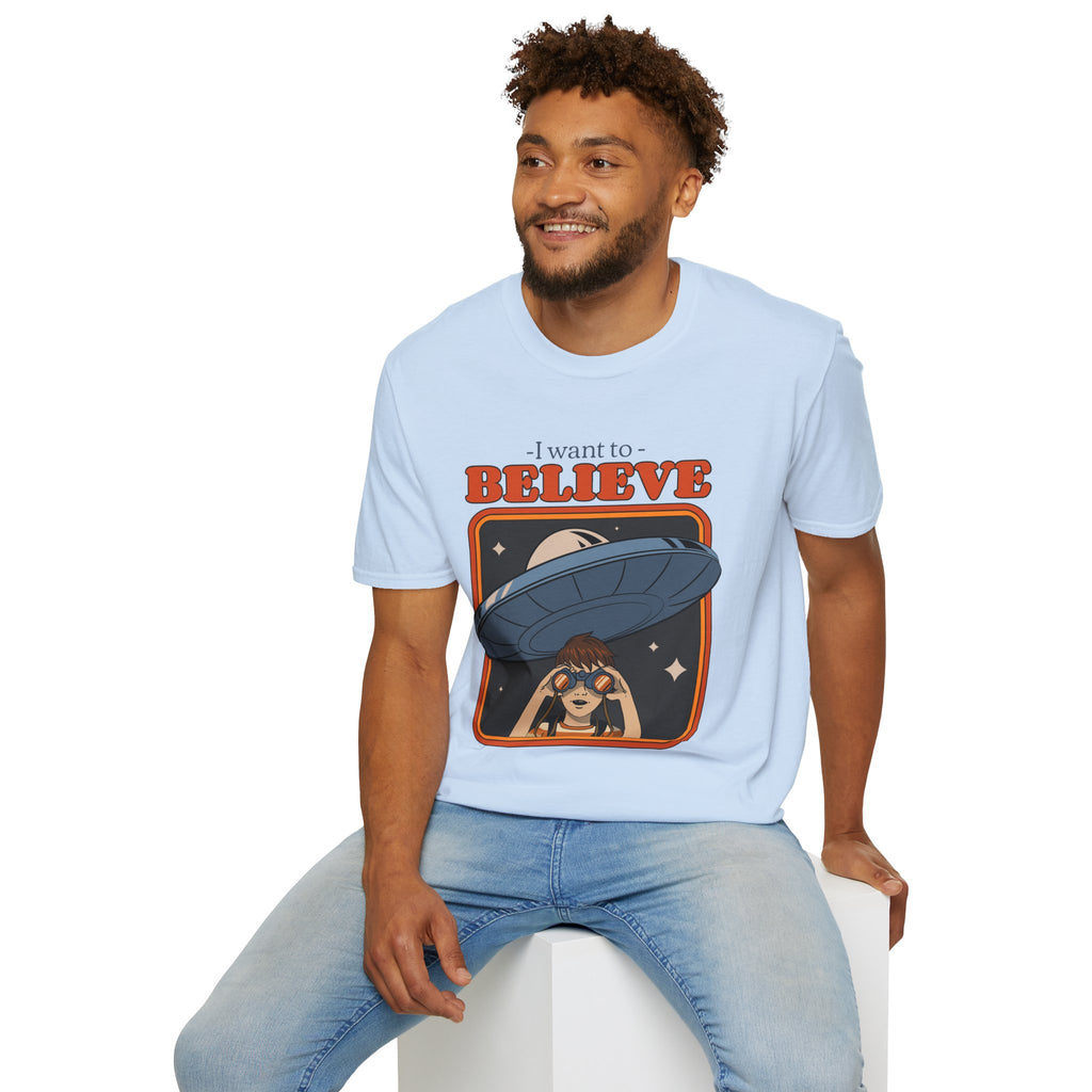 I Want To Believe, UFO - Unisex Softstyle T-Shirt