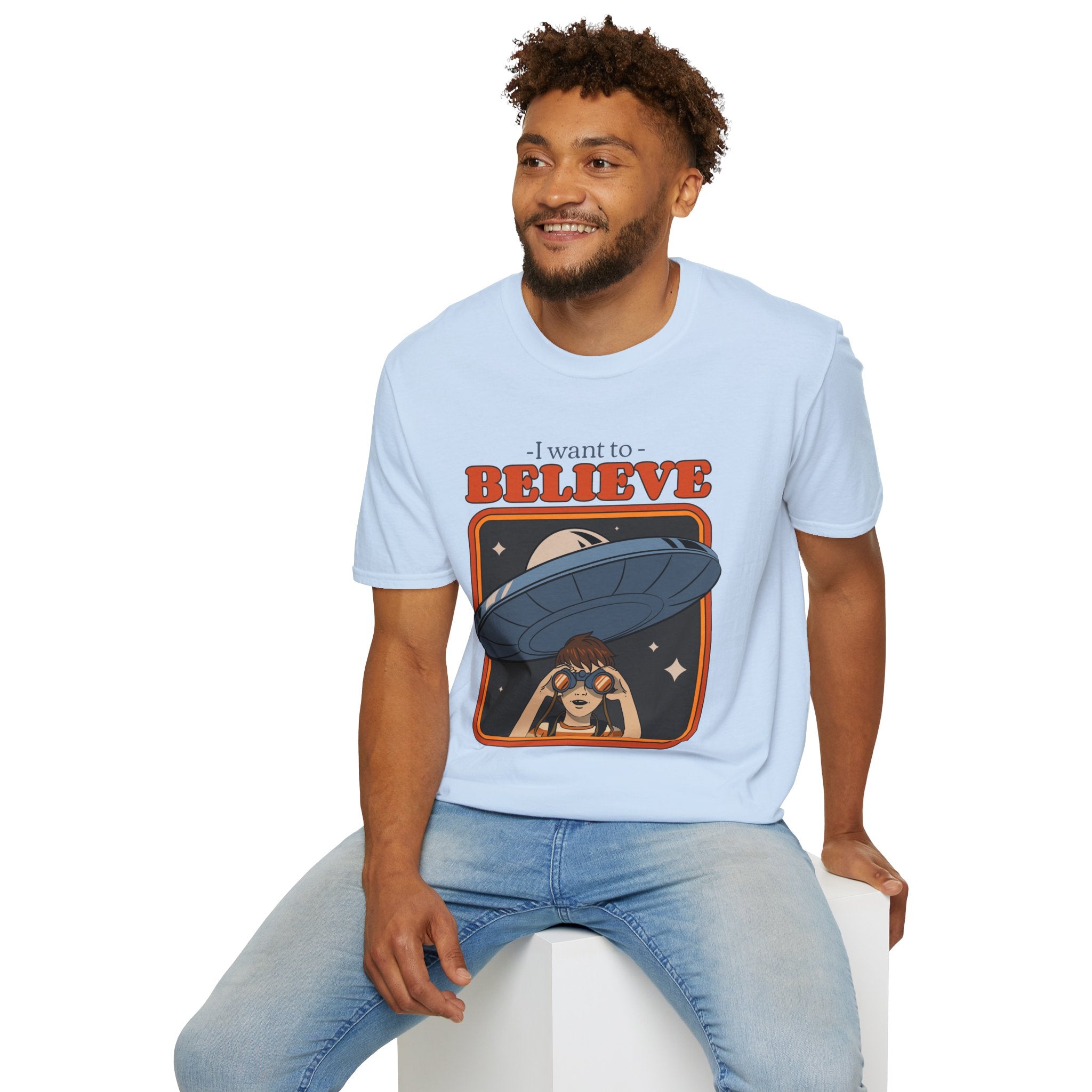 I Want To Believe, UFO - Unisex Softstyle T-Shirt
