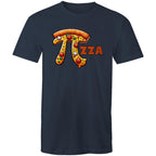 Pi Pizza - Mens T-Shirt Navy Mens T-shirt Food Maths Printed In Australia Science