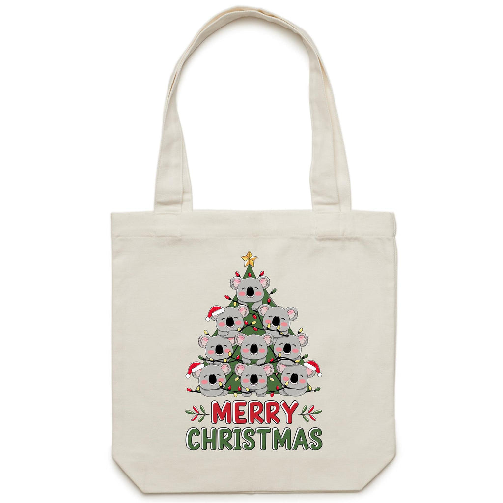 Koala Christmas Tree - Canvas Tote Bag