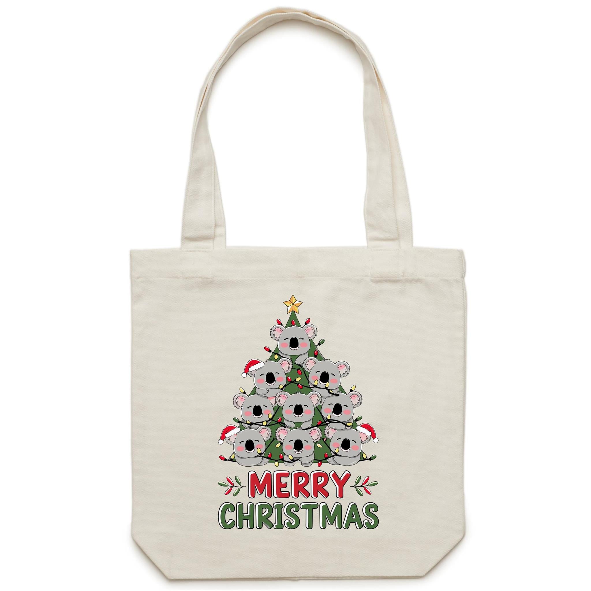 Koala Christmas Tree - Canvas Tote Bag