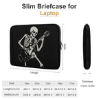 Skeleton Playing Guitar Laptop Sleeve (Multiple Sizes) Laptop Sleeve Music Printed Offshore