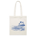 Surf Beach Parcel Canvas Tote Bag Default Title Small Tote Bag Printed In Australia Summer Surf