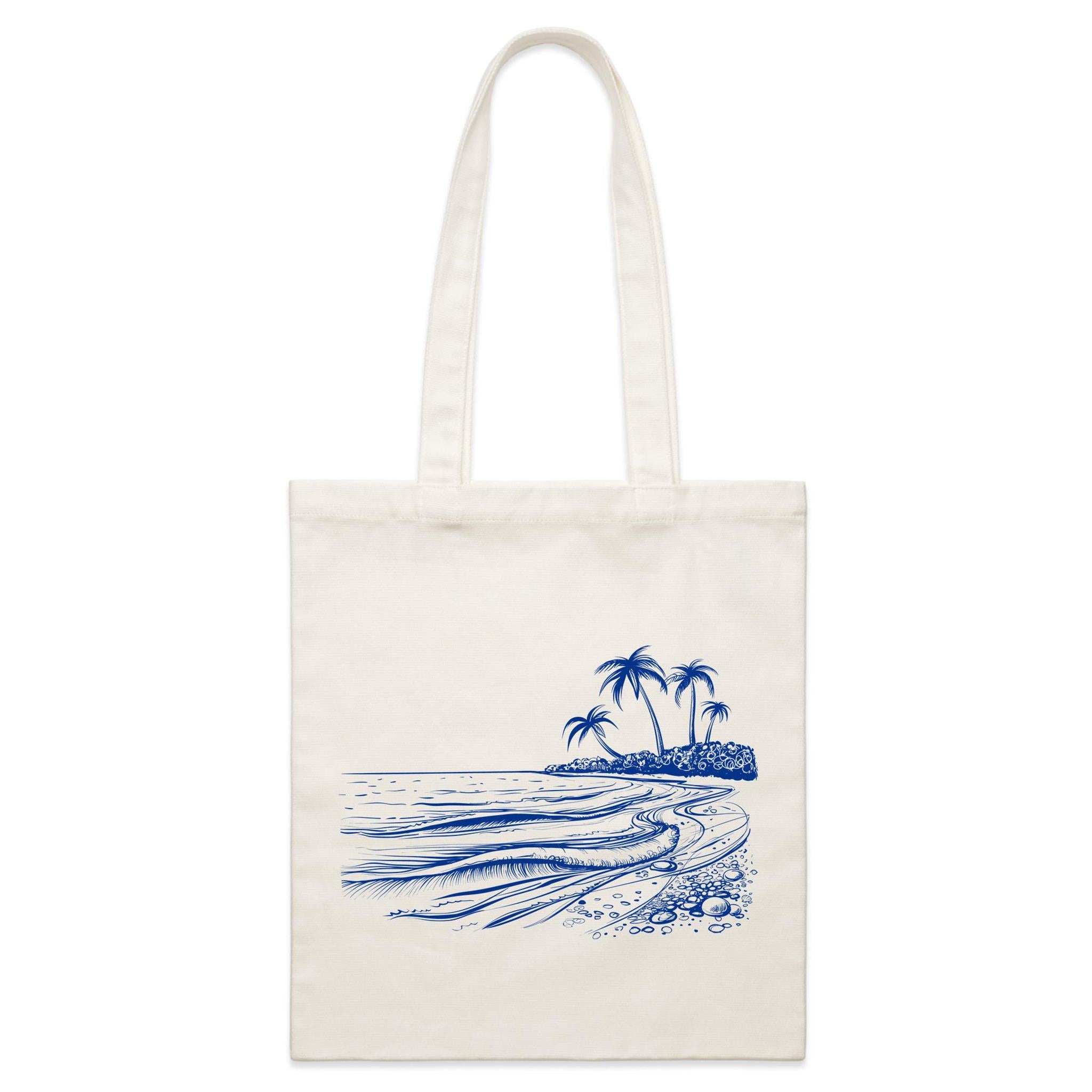 Surf Beach - Parcel Canvas Tote Bag Default Title Small Tote Bag Printed In Australia Summer Surf