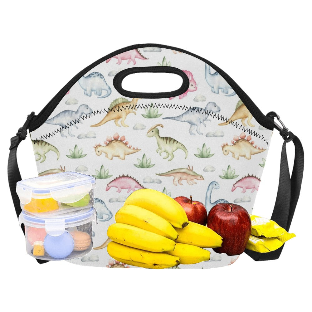 Dinosaur Garden - Neoprene Lunch Bag Neoprene Lunch Bag Printed Offshore