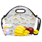 Dinosaur Garden - Neoprene Lunch Bag Neoprene Lunch Bag Printed Offshore