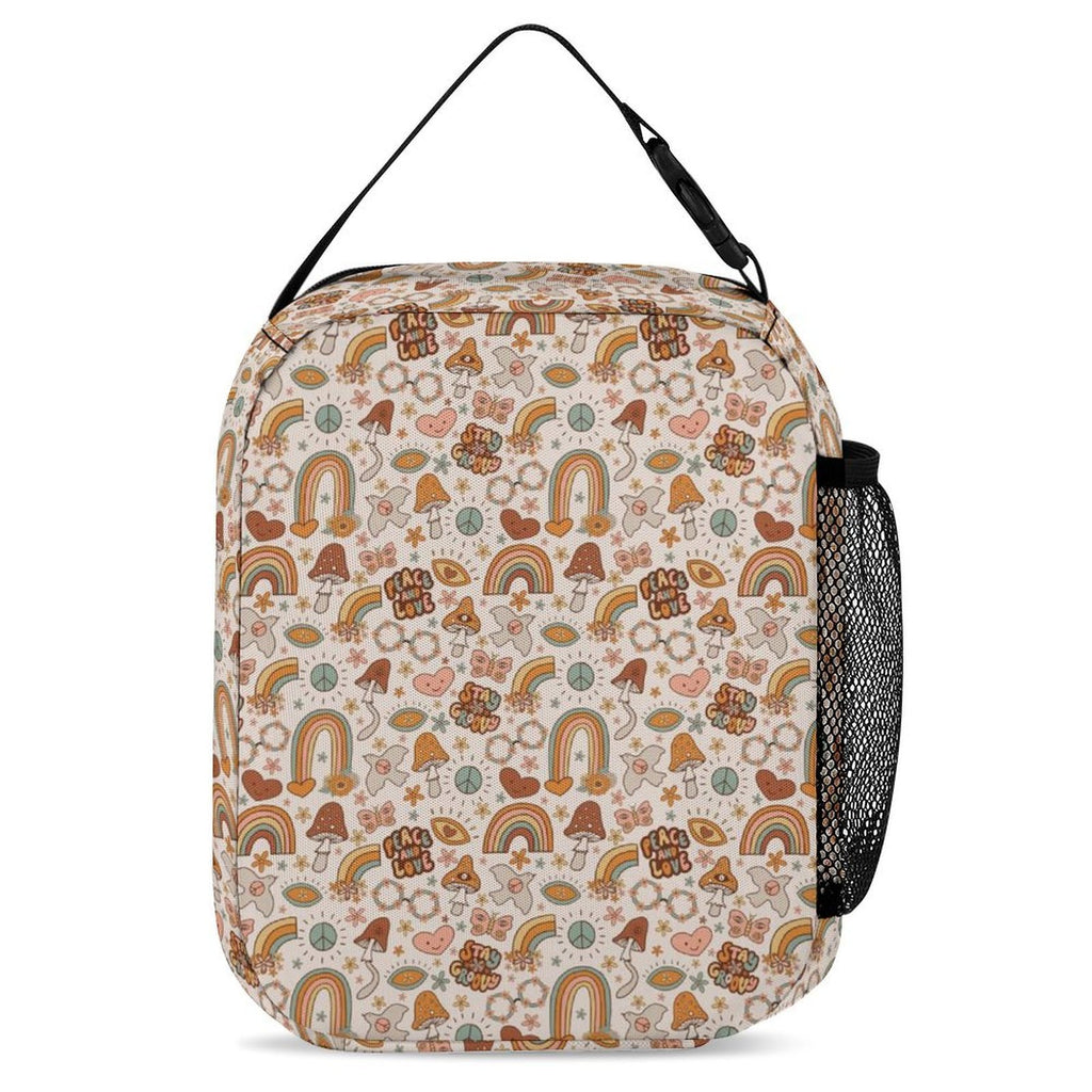 Peace And Love Backpack, Lunch Bag & Pencil Case Set