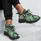 Jungle Leaves Women's Twisted Sole Sneakers