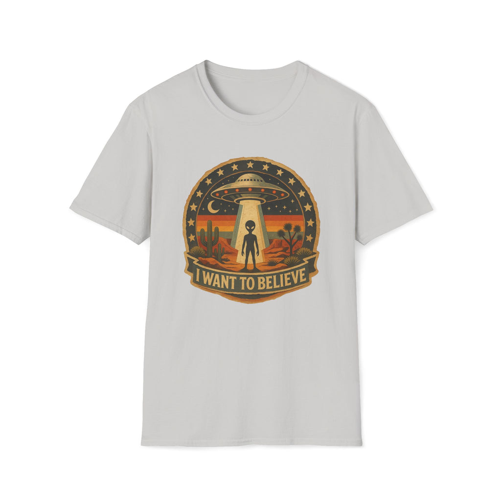 I Want To Believe UFO Alien Abduction Unisex T-Shirt Unisex Adult T-shirt Globally Fulfilled Sci Fi