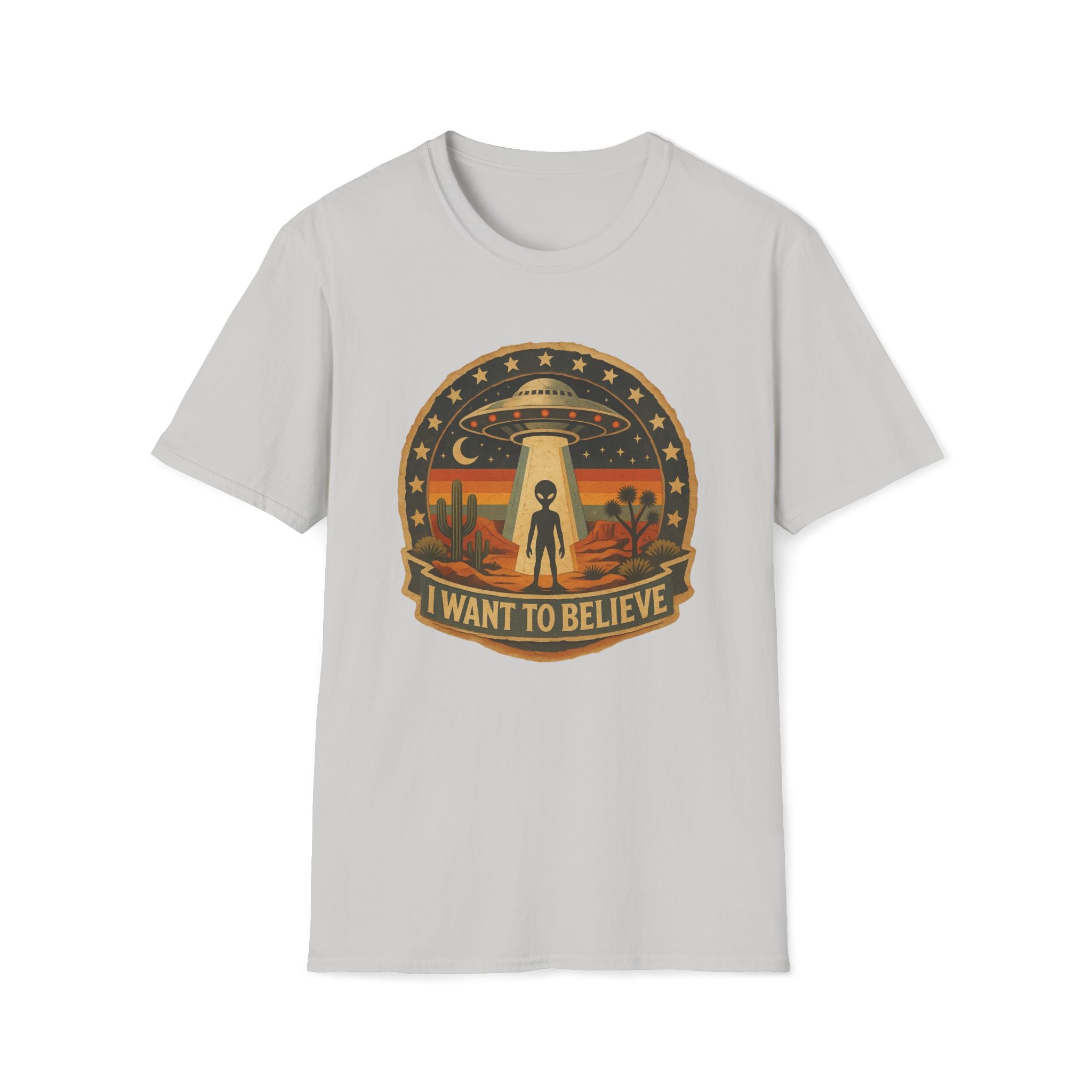 I Want To Believe UFO Alien Abduction Unisex T-Shirt Unisex Adult T-shirt Globally Fulfilled Sci Fi