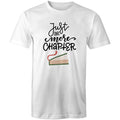 Just One More Chapter, Book - Mens T-Shirt White Mens T-shirt Printed In Australia Reading