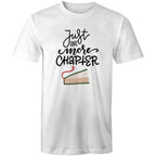 Just One More Chapter, Book - Mens T-Shirt White Mens T-shirt Printed In Australia Reading