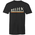 Guitar Player Evolution Men's AS Colour T-Shirt Black Mens T-shirt Music Printed In Australia