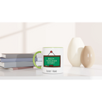 Personalised - Best Teacher Ever, Blackboard - White 11oz Ceramic Mug with Colour Inside Personalised 11oz Mug