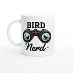 Bird Nerd - White 11oz Ceramic Mug Default Title White 11oz Mug animal Globally Fulfilled